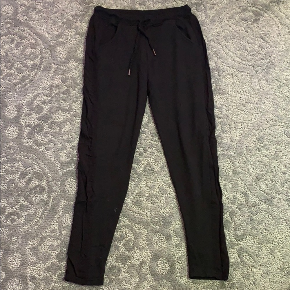 black joggers